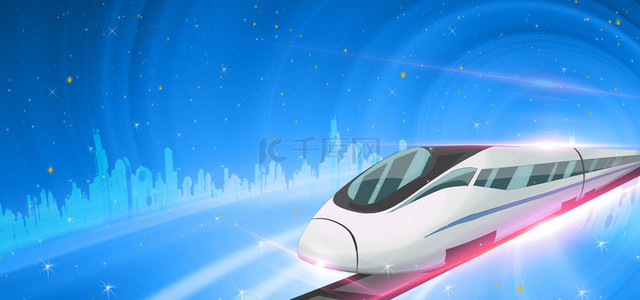 中国速度背景图片_高铁隧道背景科技风