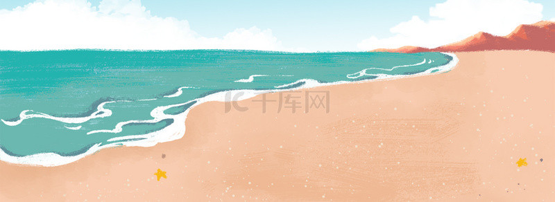 蓝天海水背景图片 蓝天海水背景素材图片 千库网