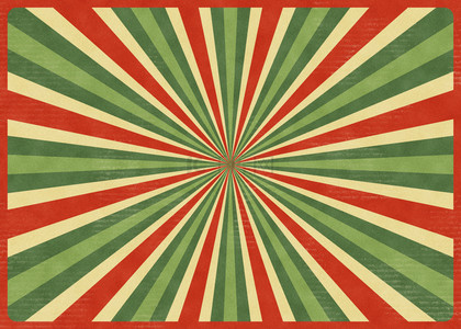 艳丽重彩红绿黄色马戏团复古背景