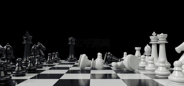 3d写实背景图片_C4D国际象棋背景