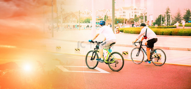 运动绿色背景图片_有氧运动世界骑行日高清背景