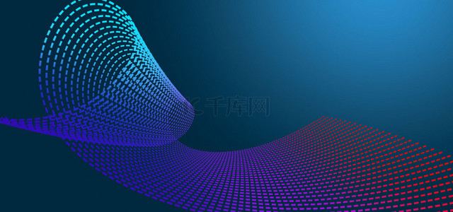 几何科技高清背景图片_蓝色几何科技光线背景