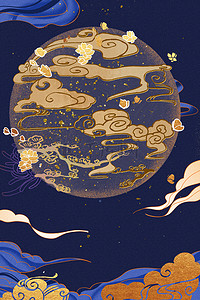 中国风背景花