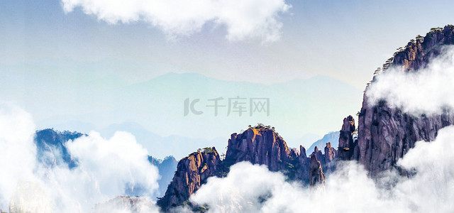 中国风山水意境高清背景