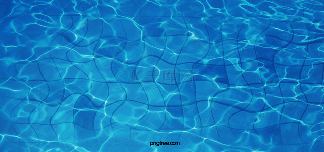 泳池蓝背景图片_蓝色系创意质感泳池背景