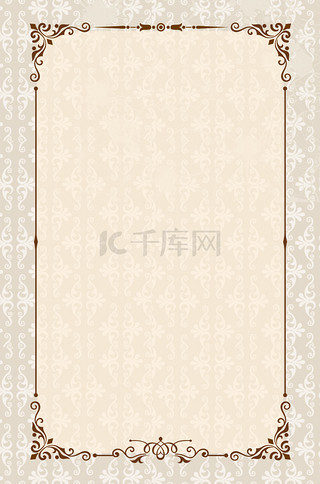 中国复古背景图片_欧式边框复古底纹花边