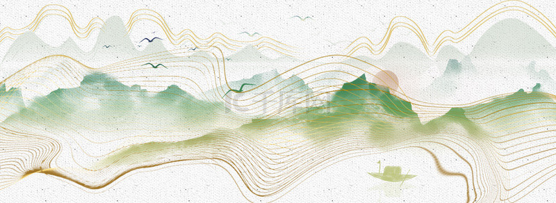 中国风底纹水墨背景图片_抽象水墨山水背景