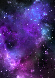 彩色光效银河背景