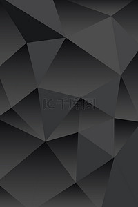 黑色质感大气背景背景图片_三角形渐变黑色质感背景