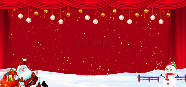 创意平安夜背景图片_红色创意圣诞节快乐背景