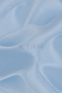 回纹月季花边背景图片_中国风回字纹蓝色绸缎纹理背景