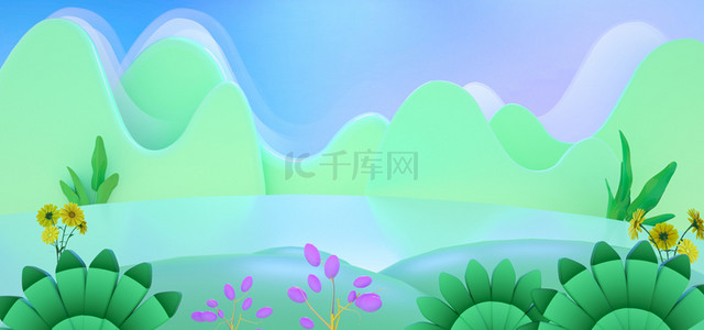 c4d三维场景背景图片_c4d三维场景banner