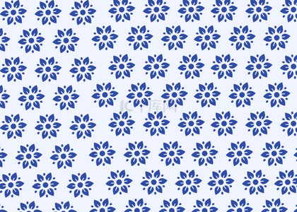 日本蓝色花纹简单