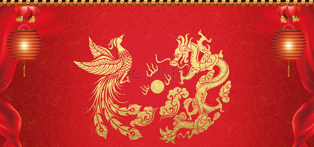 龙凤背景图片-龙凤背景素材图片-千库网