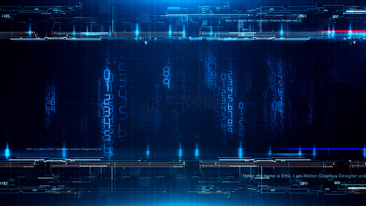 信息科技蓝色背景背景图片_蓝色科技数字背景