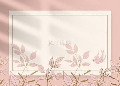 韩国粉色花纹背景