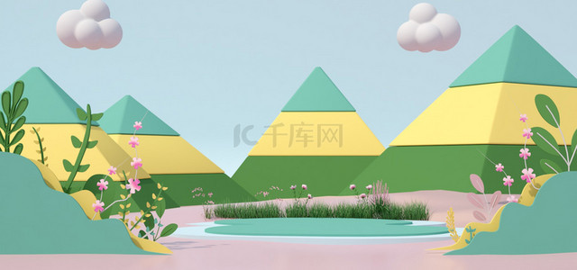 春天植物c4d