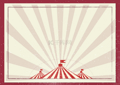 简单的边框背景图片_简单的复古circus background