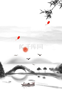 寒衣祭祖背景图片_中国风传统节气寒衣节海报
