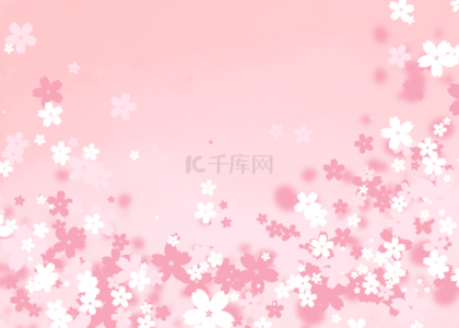 樱花背景白粉色