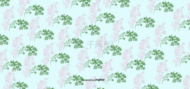 绿色裙子背景图片_夏季连衣裙薄荷绿小碎花植物花纹pattern