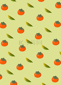 秋季柿子背景图片_秋季秋天成熟柿子背景