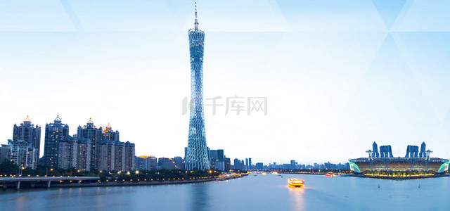 高清城市建筑背景背景图片_魅力广州羊城旅游高清背景