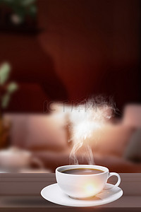 传统温暖背景图片_立冬温暖的咖啡背景