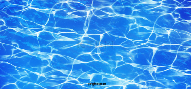 创意水波纹背景图片_渐变蓝色游泳池水波纹背景