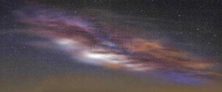 望远镜观察背景图片_绚丽璀璨的云朵星空观察星空