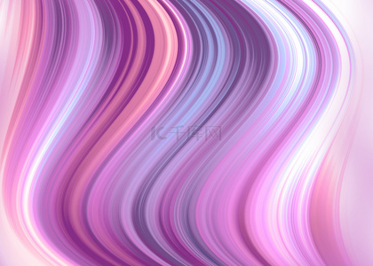 紫色波纹抽象线条渐变背景