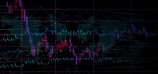 金融股票走势黑色商务