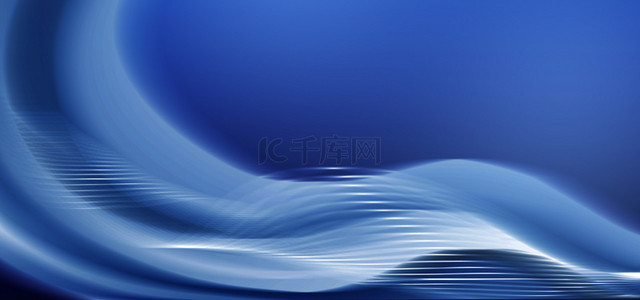 蓝色创意简约线条背景图片_蓝色创意感手绘科技抽象背景