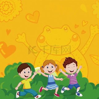 幼儿园招生背景图片_暑期培训教育背景图