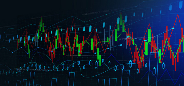 财经金融背景图片_金融股票走势蓝色商务