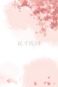 中国风泼墨背景背景图片_古风唯美粉色质感泼墨背景图