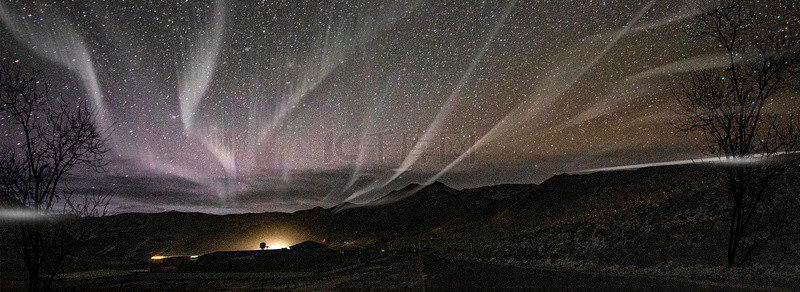 唯美星空极光壁纸背景