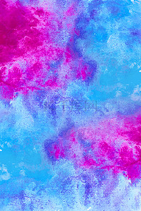 蓝色紫色水彩背景图片_魔幻蓝色紫色水彩底纹背景