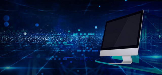 宣传蓝色科技背景图片-宣传蓝色科技背景素材图片-千库网