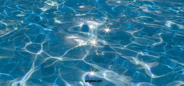 泳池蓝背景图片_蓝色系创意质泳池背景