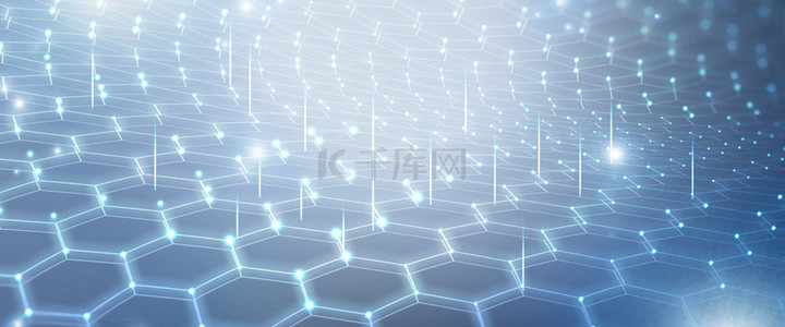 菱形科技背景图片_商务科技银白色菱形科技背景