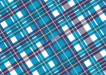 苏格兰风格背景图片_蓝绿色苏格兰风格背景