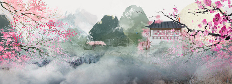 三生三十里桃花背景图片_梦幻桃花游戏背景