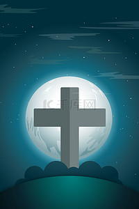 耶稣基督背景背景图片_天主教宗教信仰十字架高清背景