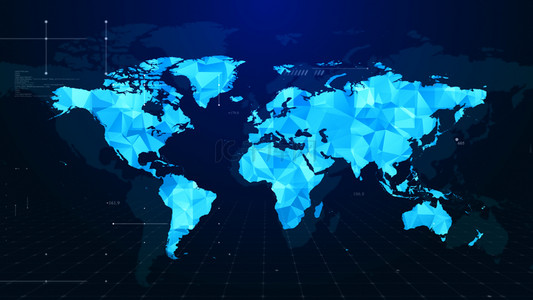 蓝色科技地图背景
