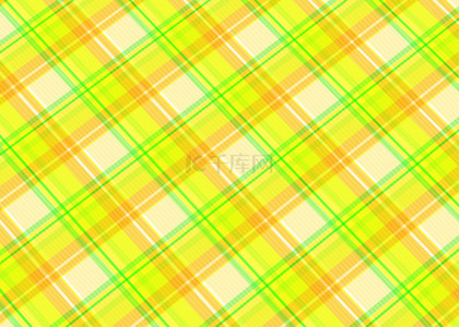 苏格兰格子背景黄绿橙色格子