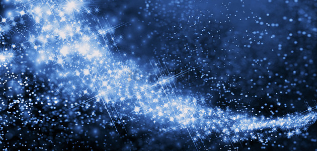 蓝色科技光效海报背景图片_蓝色粒子光效高清背景