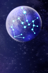 星座星象背景图片_十二星座之射手座星空背景