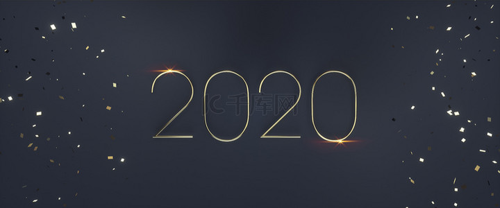 2020新年促销背景图片_C4D2020新年通用主题背景