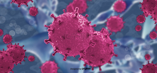 三维dna抽象病毒细胞背景